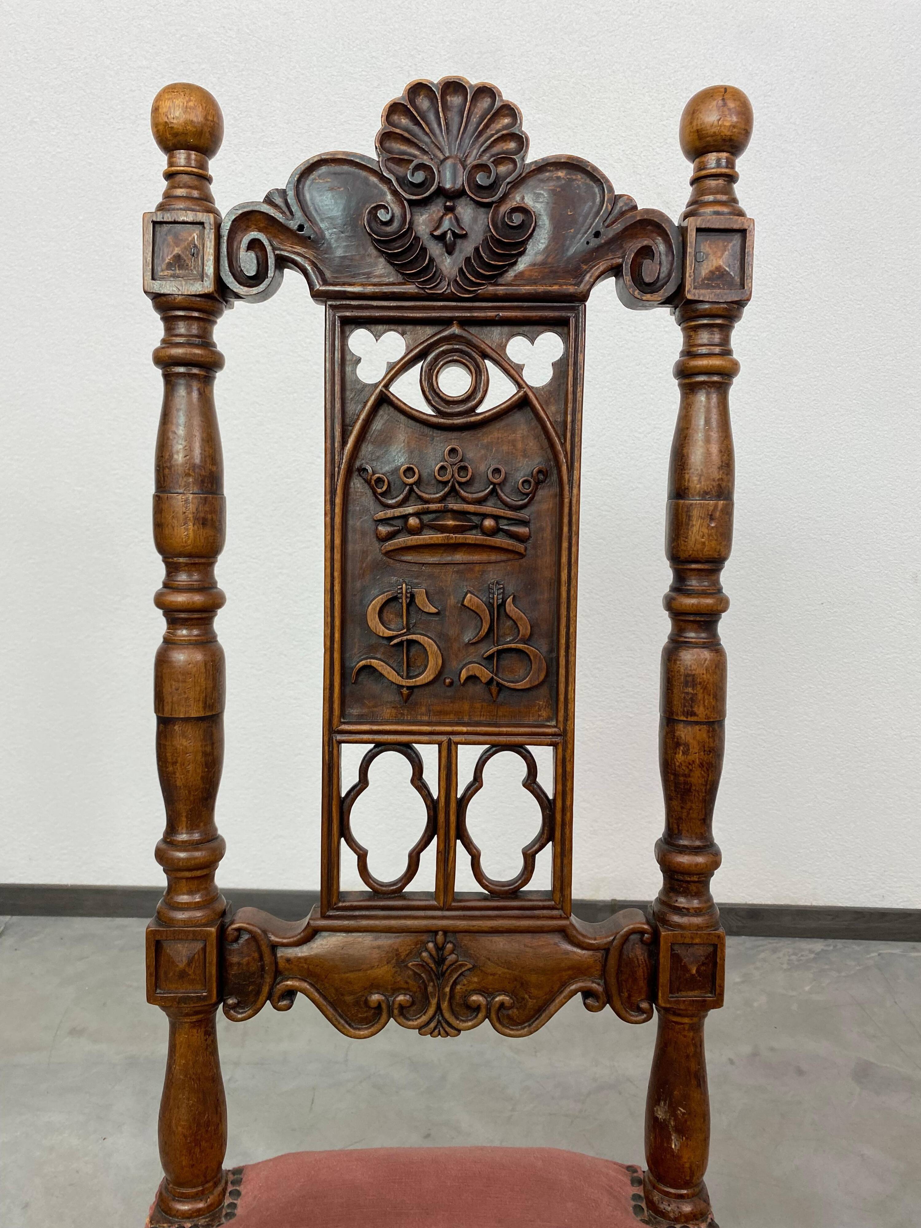 chaise de bureau du 19ème siècle
