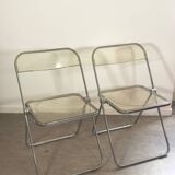Paire de chaises Plia transparentes - Castelli