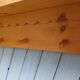 Antique carved wooden wall shelf