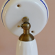 White porcelain wall lamp with blue border