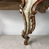 Florentine style wooden wall console