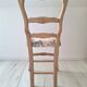 Country chair in blue toile de Jouy