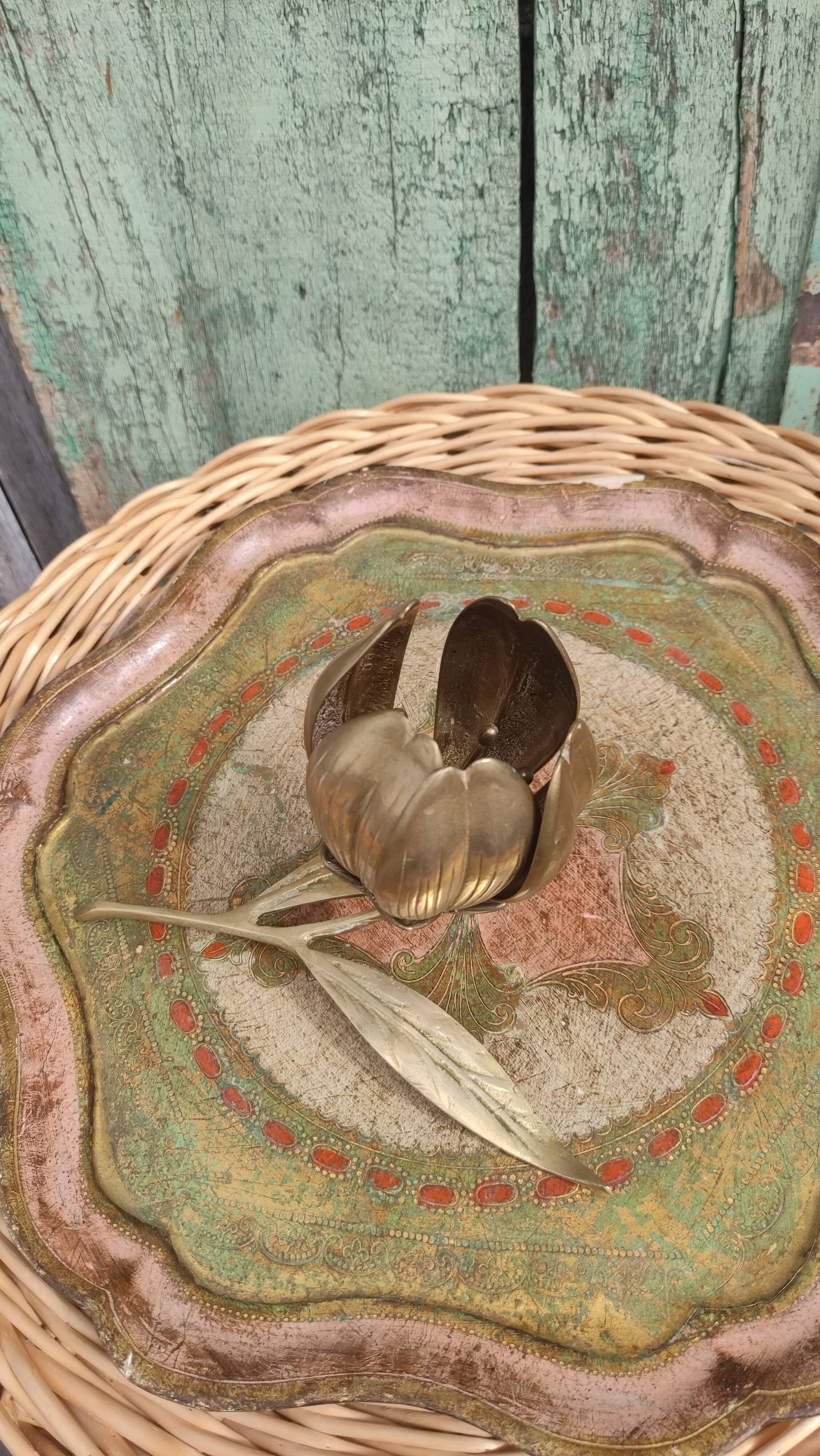 Vintage brass ashtray