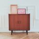 Buffet bas/ Enfilade moderniste vintage rénovée, années 50-60