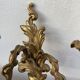 Wall lamp in gilded bronze style Louis XV rocaille with 2 branches