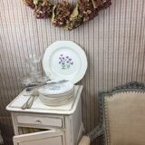 12 antique dessert plates made in France Digoin Sarreguemines