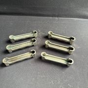 6 Knife rests – Silver-plated bronze – Art deco