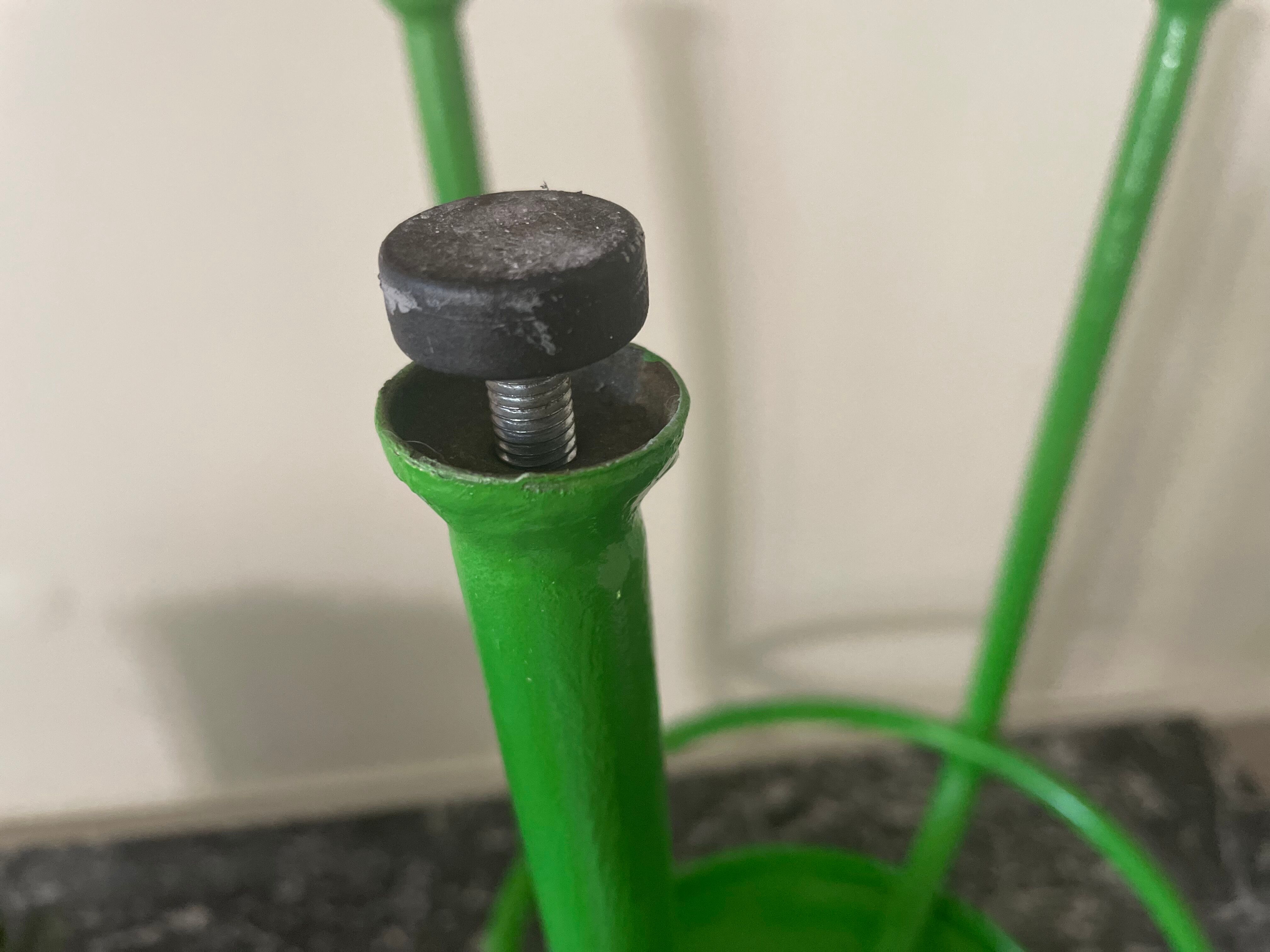 Metal and wood stool