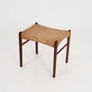 Footstool made of rosewood, Scandinavian design of the 70's