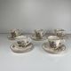 Set of 5 KG Luneville cups + saucers – Réverbère model