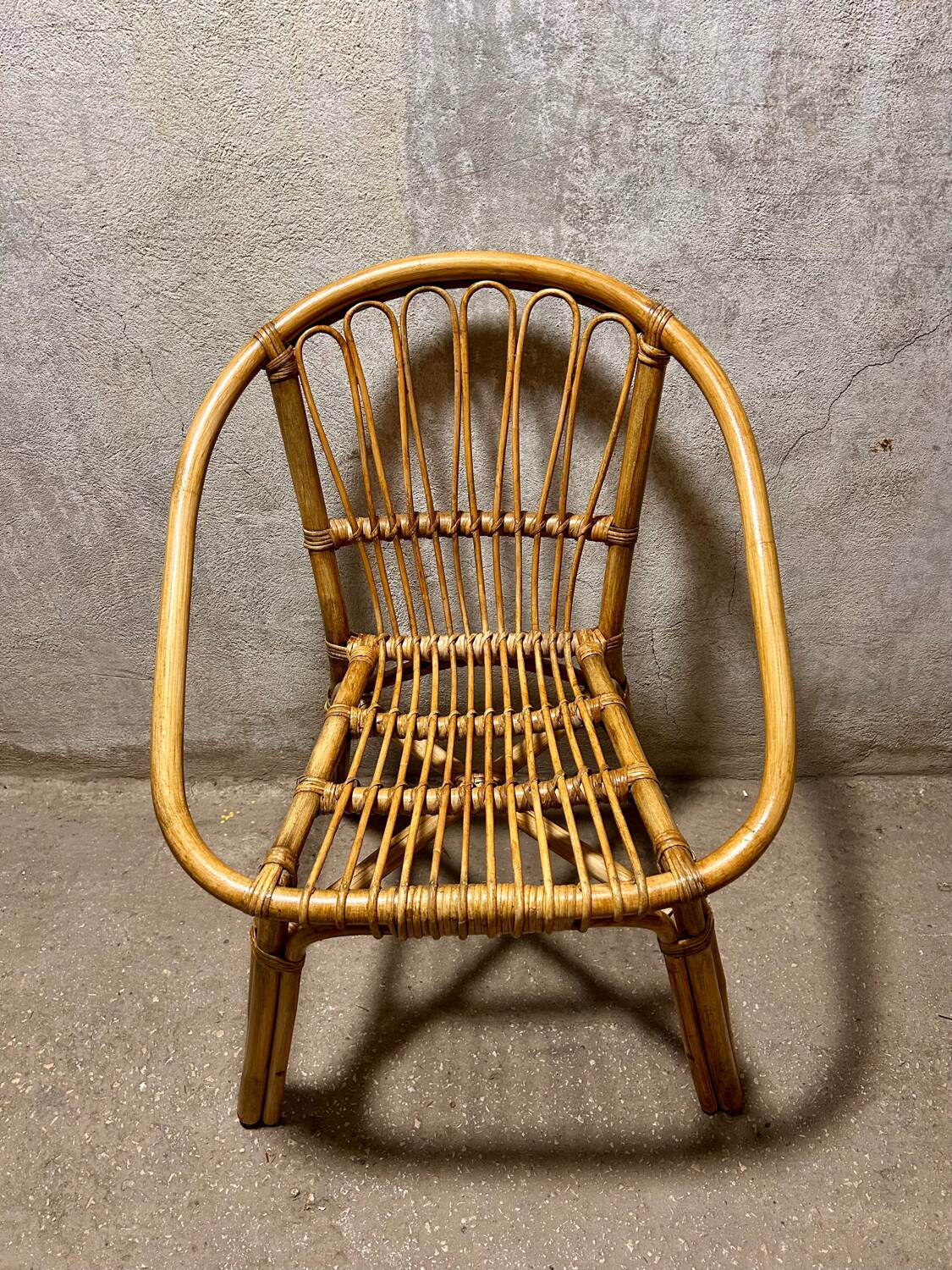 Rattan armchair