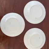 Set of 3 deep ironstone plates, Prima model