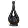 Vase soliflore sculptural en céramique noire – années 60/70