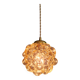 Amber bubble glass pendant (3 available), design by Helena Tynell, 1970.
