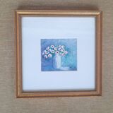 Table painting flower stamp