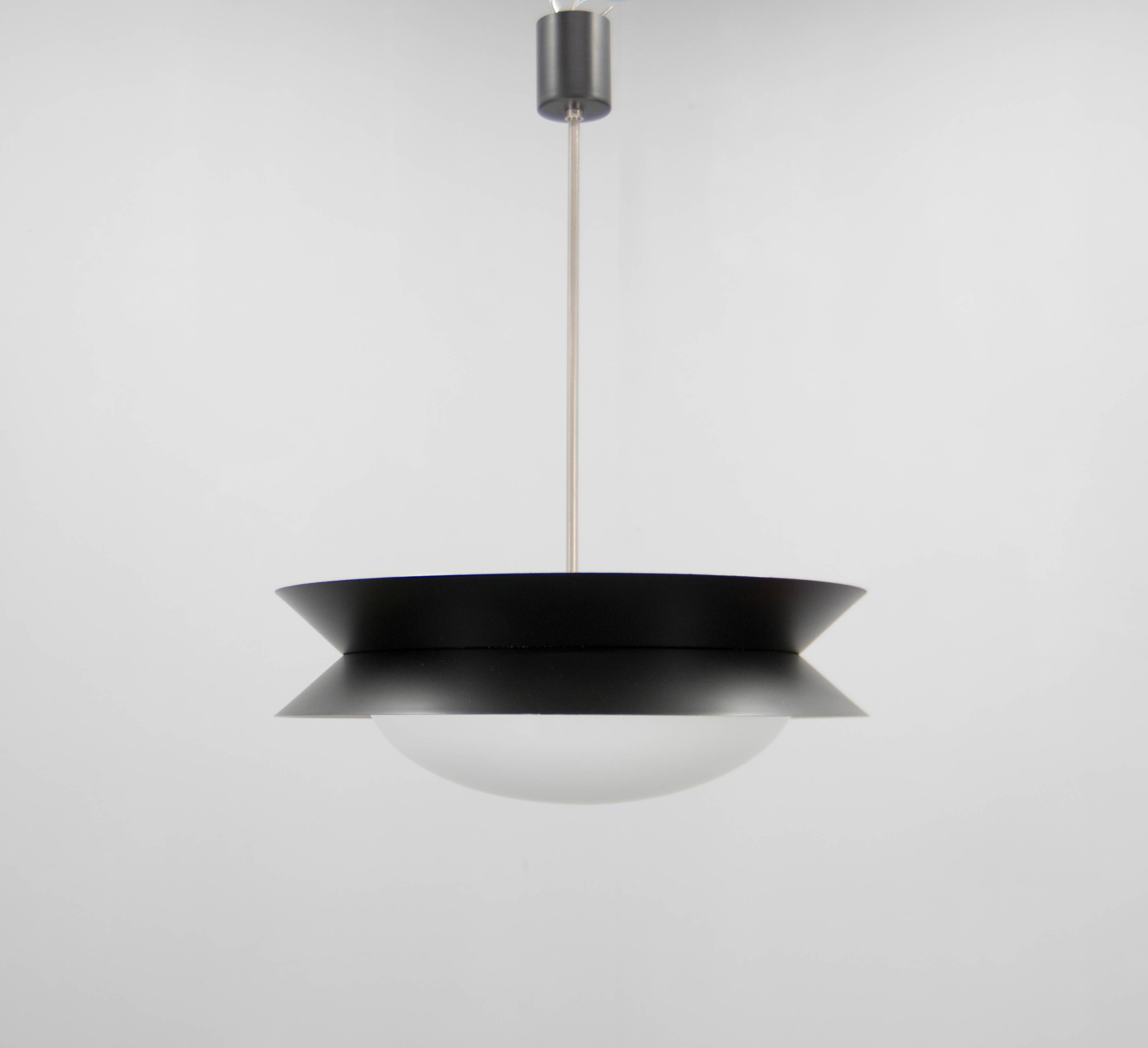 Space Age UFO Chandelier, 1960s, Restored