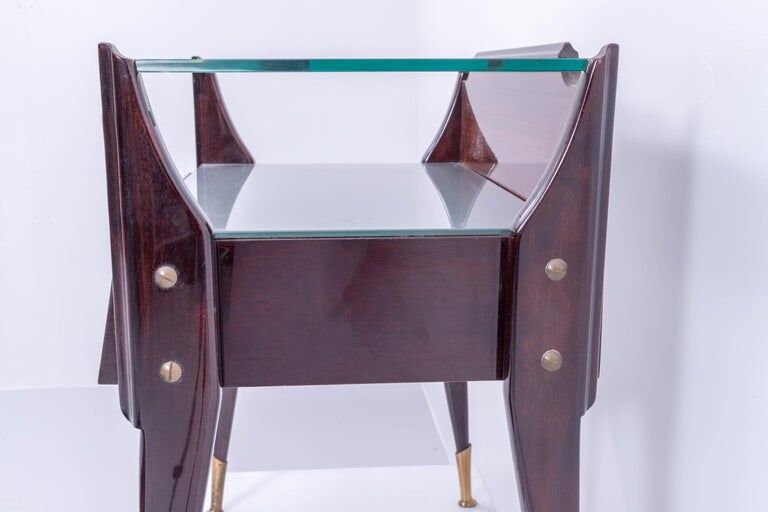 Set of 2 bedside tables by La Permanente Mobili Cant Italy 1950s