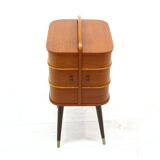 Coffre de rangement danois en contreplaqué, années 1970