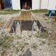 Industrial or Community Table with Benches