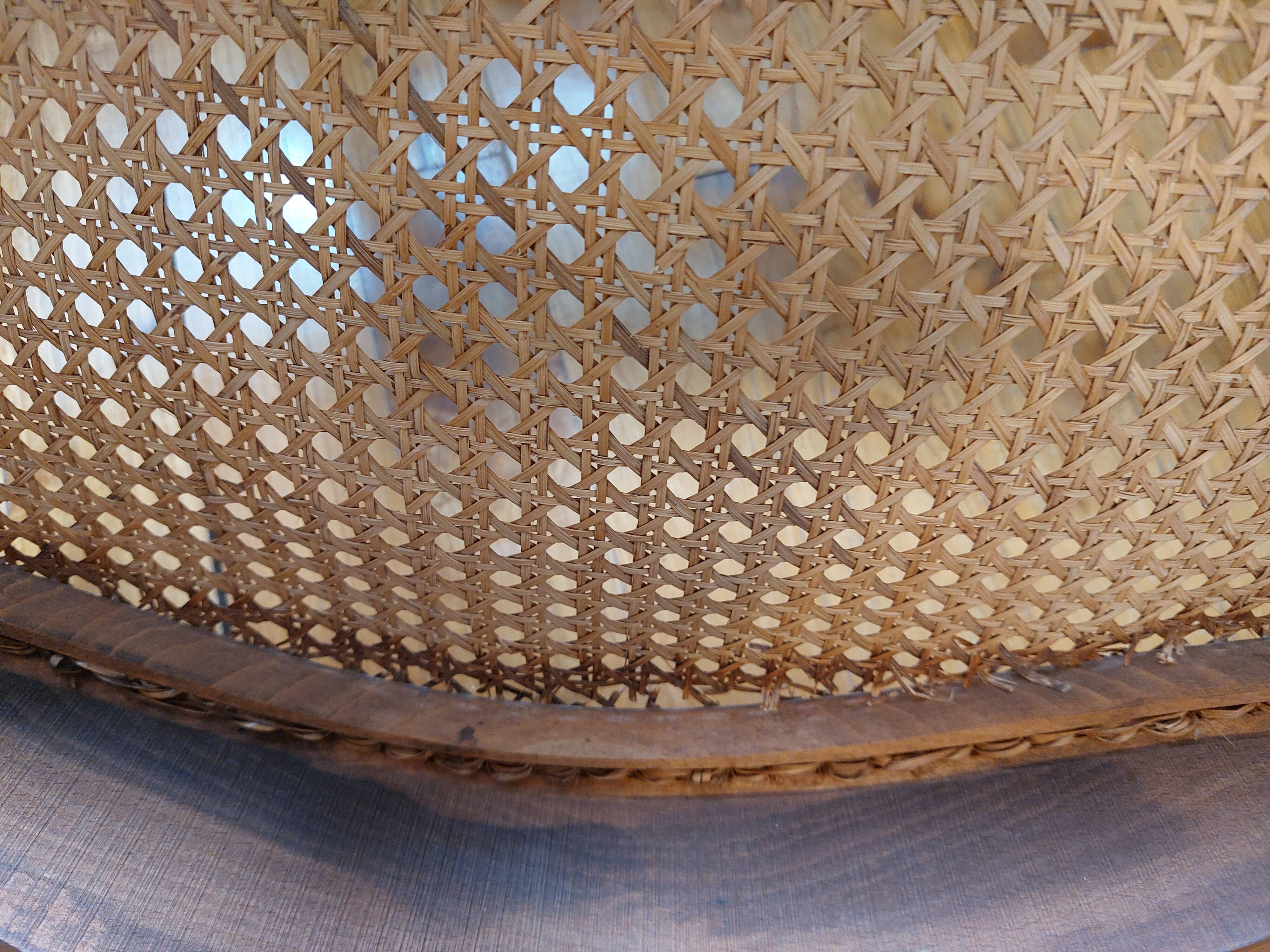 Louis XV style caned armchair