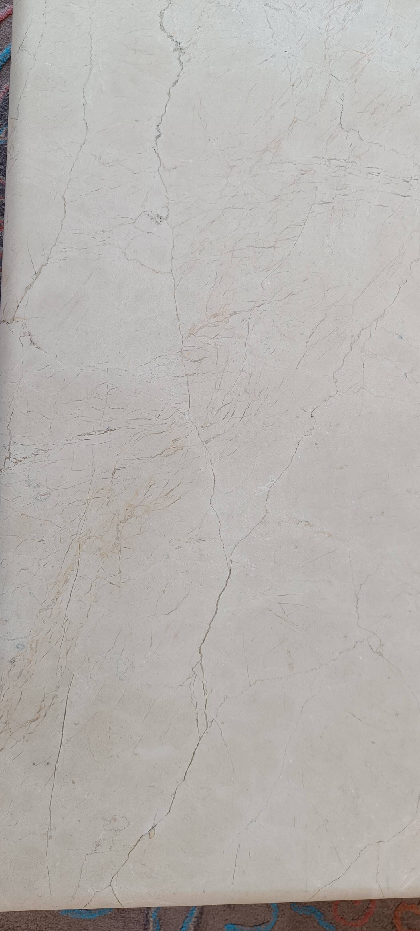 Travertine coffee table