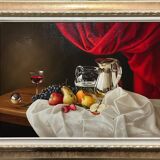 Tableau HST Elena Gualtierotti (born in 1961) "Still Life with Fruits"