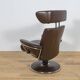 Ergonomic Lounge Chair with Ottoman Model from Ekornes Stressless, 2000s, Set of 2