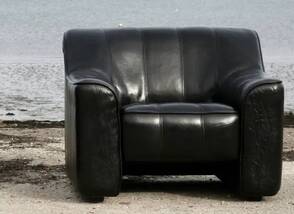 De Sede DS 44 armchair, 1970s, black leather.