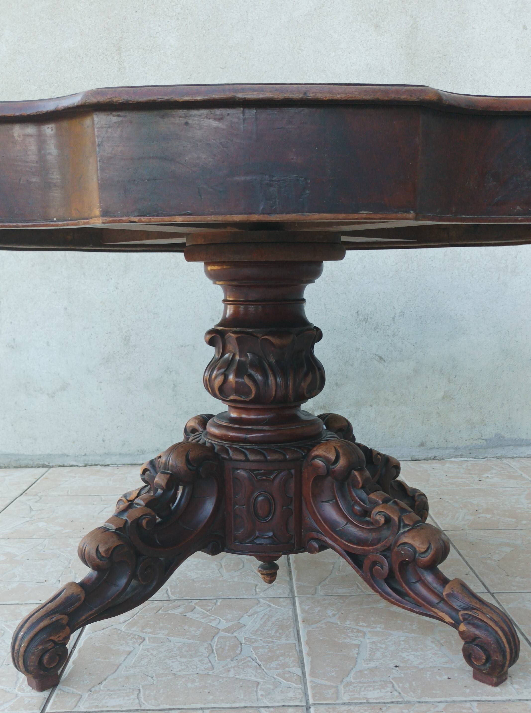 19th century English mahogany table
