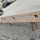 Pair of rustic oak and fir farmhouse benches 1900s - 3m85