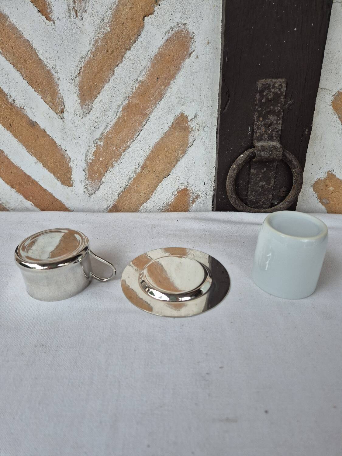 Silver-plated porcelain coffee service, 1970s