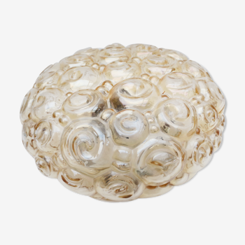 Old wall lamp molded glass, bubble decoration