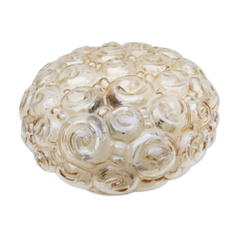 Old wall lamp molded glass, bubble decoration