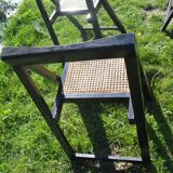 Suite of four folding chairs