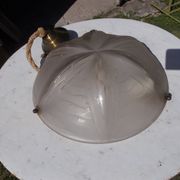 Art Deco ceiling light in moulded glass