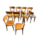 Set of 10 bistro chairs