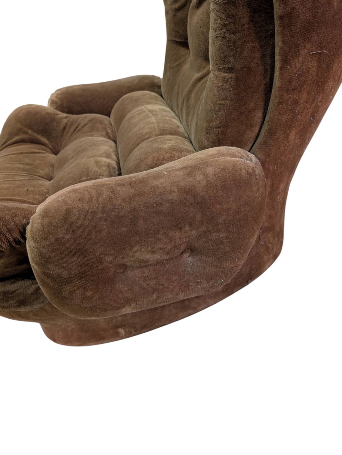 Vintage velvet armchair