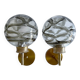 Paire de appliques en verre de Murano vintage