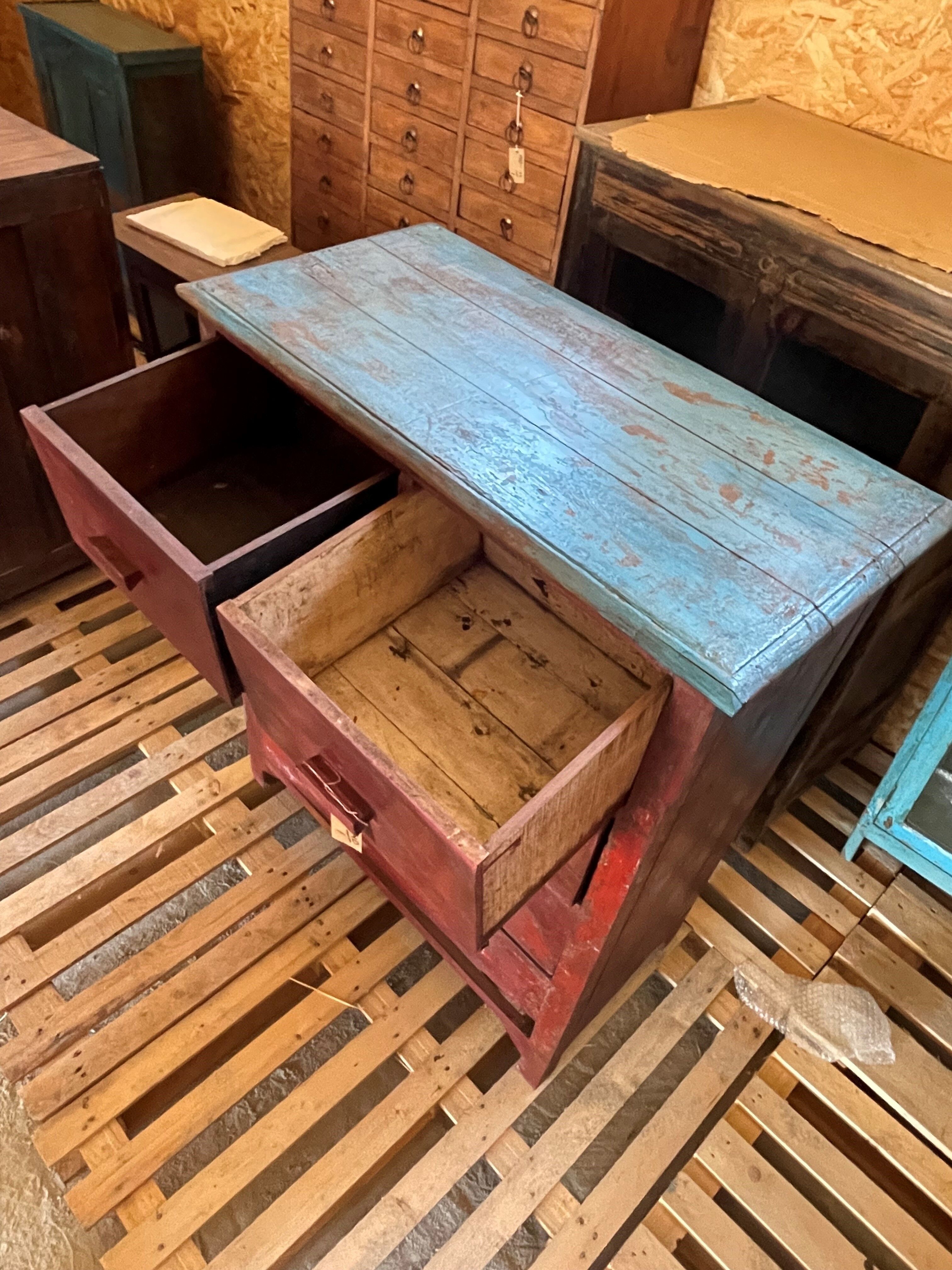 Antique teak chest of drawers
