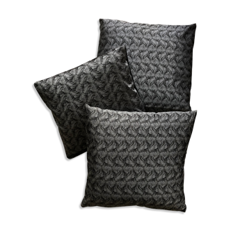 Ensemble de 3 coussins en soie japonaise