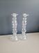 Pair of glass candlesticks