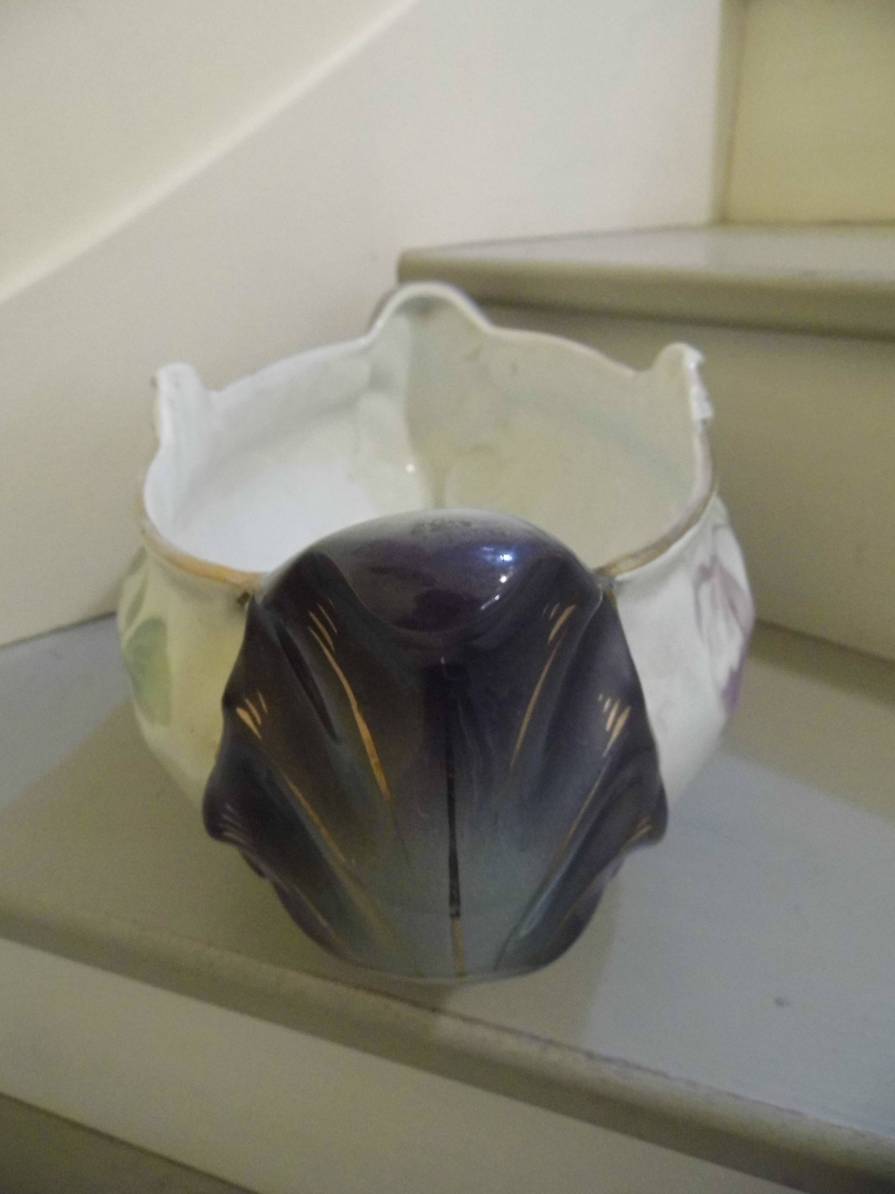 Jardinière cache-pot faïence de Lunéville KG Keller et Guerin fin XIX ème début XX ème siècle