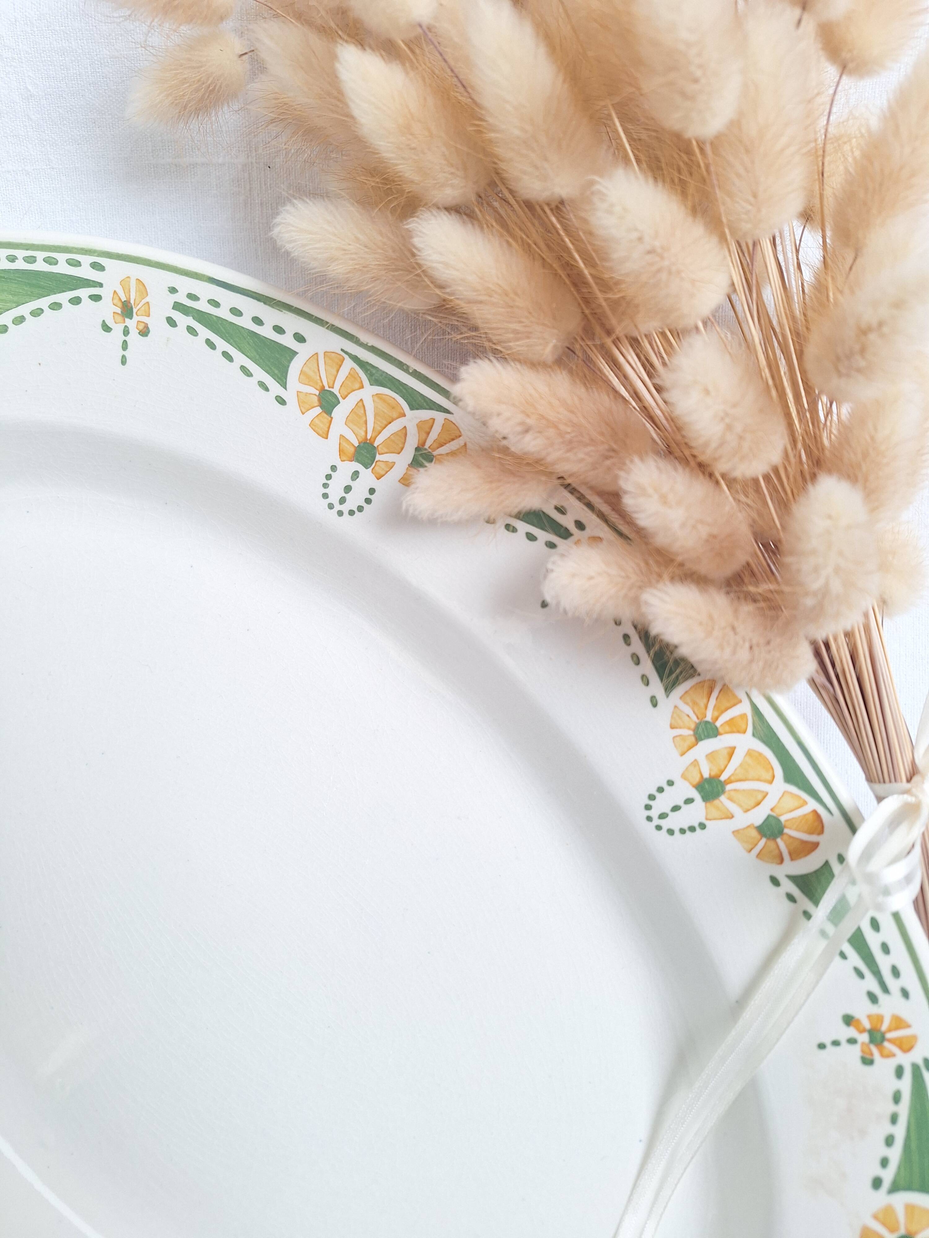 Oval plate Longwy Art Deco