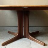 Baumann teak table in Scandinavian style circa 1960 extendable