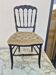Napoleon III chair in blackened wood, 19th century
