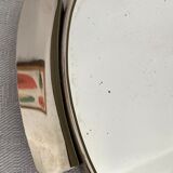 Art Deco top silver metal and mirror