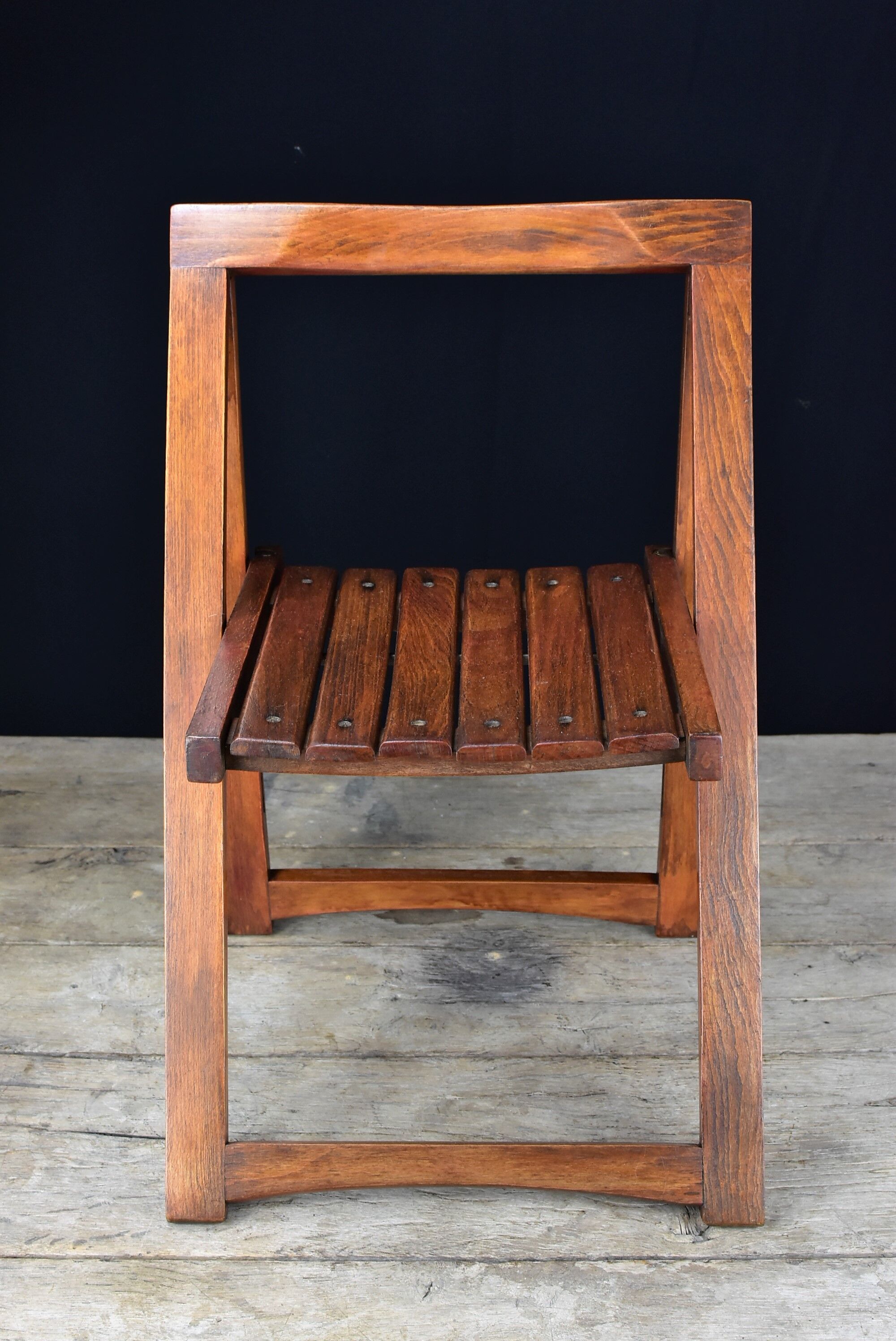 Vintage wood folding chair