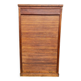 Filing cabinet with curtain