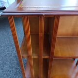 Old vintage English revolving bookcase