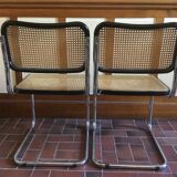 Pair of chairs Cesca B32 vintage designed by Marcel Breuer